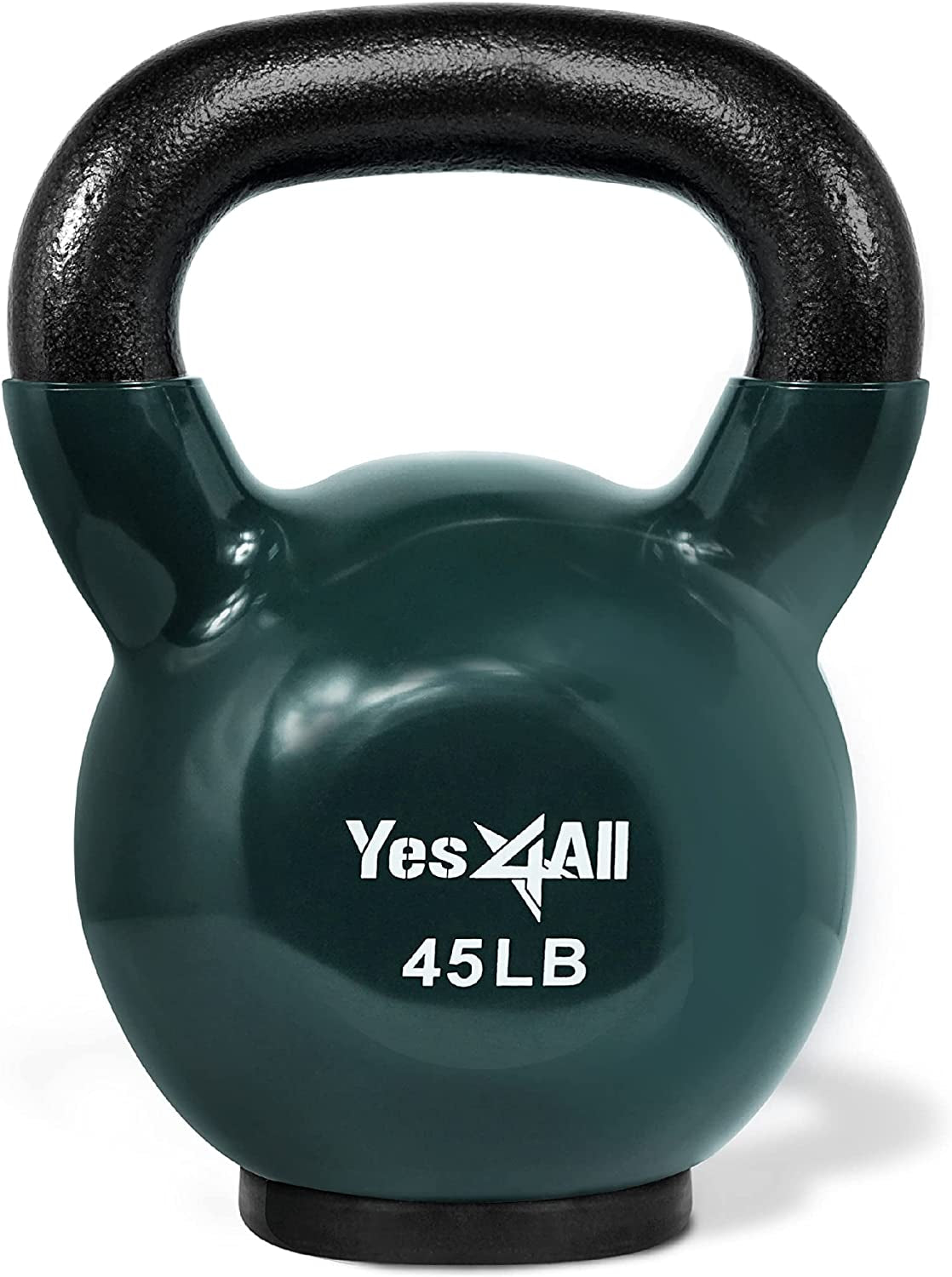 Yes4All Kettlebells Rubber Base, Kettlebell Set for Women, Strength Training Kettlebells Weights (10-65 Lbs)