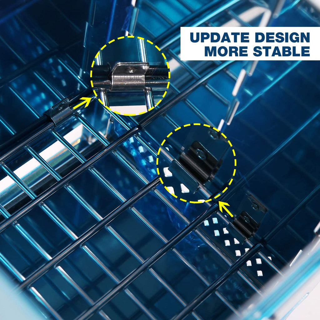 REDCAMP Camping Wood Burning Stove, Stainless Steel Compact Portable Foldable Mini Mult Fuel Camp Stove with Storage Bag, Perfect for Backpacking Hiking Outdoor Cooking Picnic BBQ (Silver-Large)