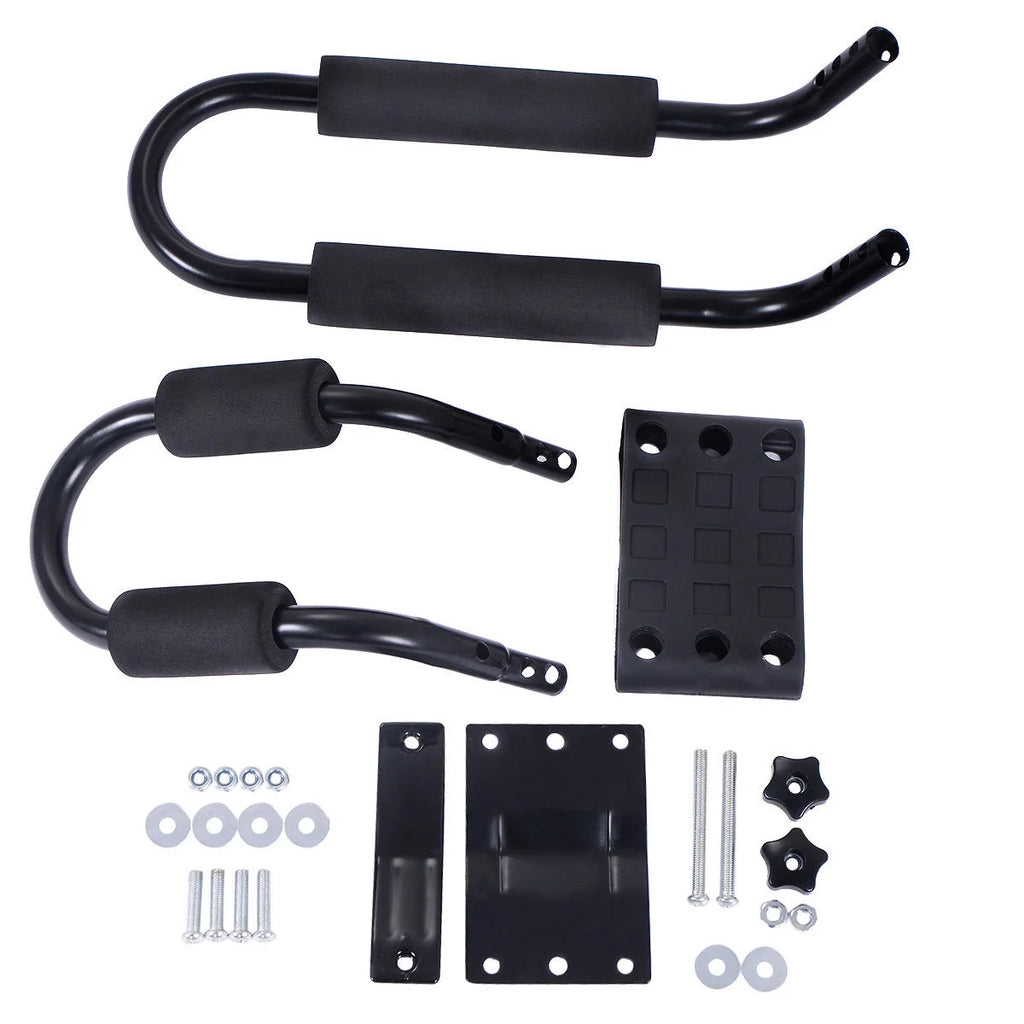 2 Pair Canoe Boat Kayak Car SUV Truck Top Roof Rack Mount Carrier J Cross Bar