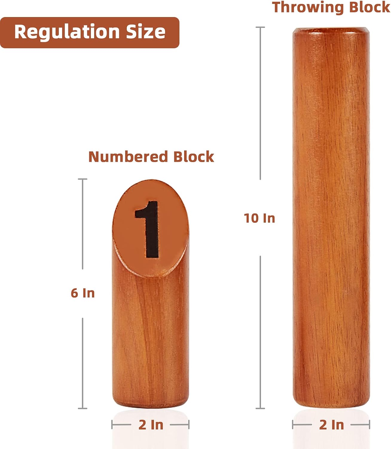 Wooden Throwing Game, 12 Numbered Block Toss Games Set with Scoreboard & Carrying Case, Indoor Tailgating Bowling Yard Activity‌ for Teens Adults Family