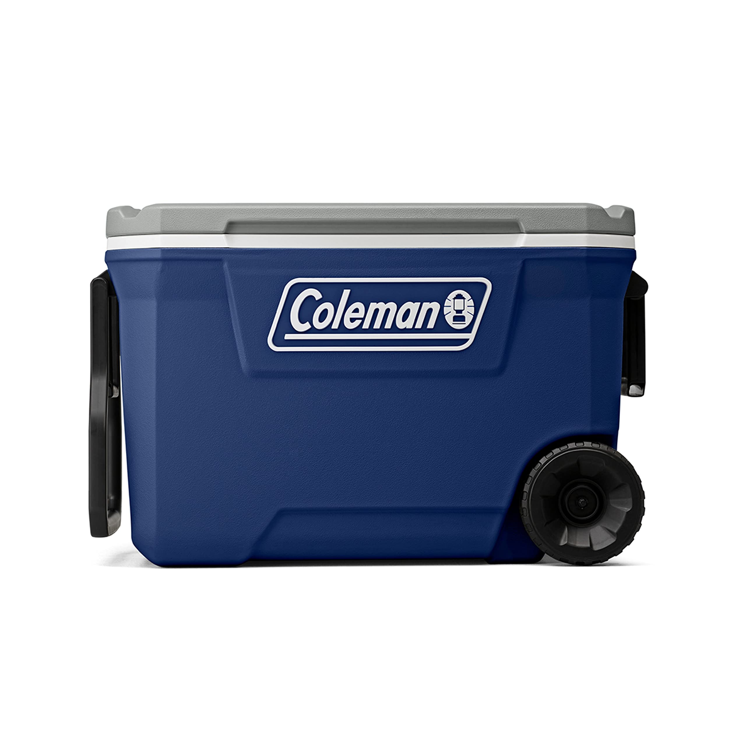 Coleman Classic Series Insulated Portable Rolling Cooler with Wheels, Leak-Resistant Outdoor Hard Cooler Keeps Ice up to 5 Days, 100-Quart