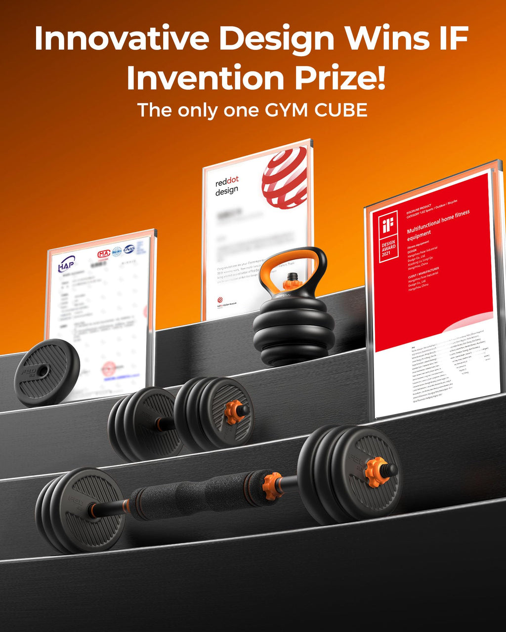 FEIERDUN Adjustable Dumbbells, 20/30/40/45/70/90lbs Free Weight Set with Connector, 5 in1 Dumbbells Set Used as Barbell, Kettlebells, Push up Stand, Weight Plate, Fitness Exercises for Home Gym Suitable Men/Women