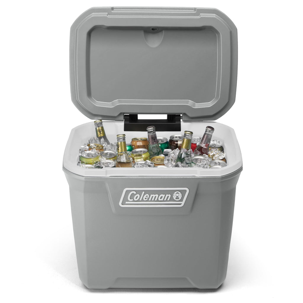 Coleman Classic Series Insulated Portable Rolling Cooler with Wheels, Leak-Resistant Outdoor Hard Cooler Keeps Ice up to 5 Days, 100-Quart