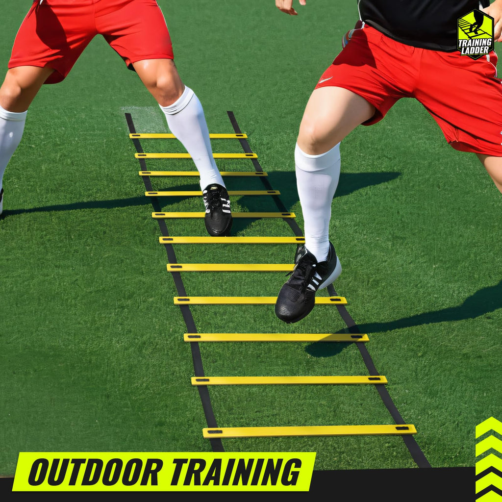 Teenitor Agility Ladder Speed Ladder Training Ladder for Soccer, Speed, Football Fitness Feet Training Carry Bag Agility Training Equipment 13 rungs, 23 feet