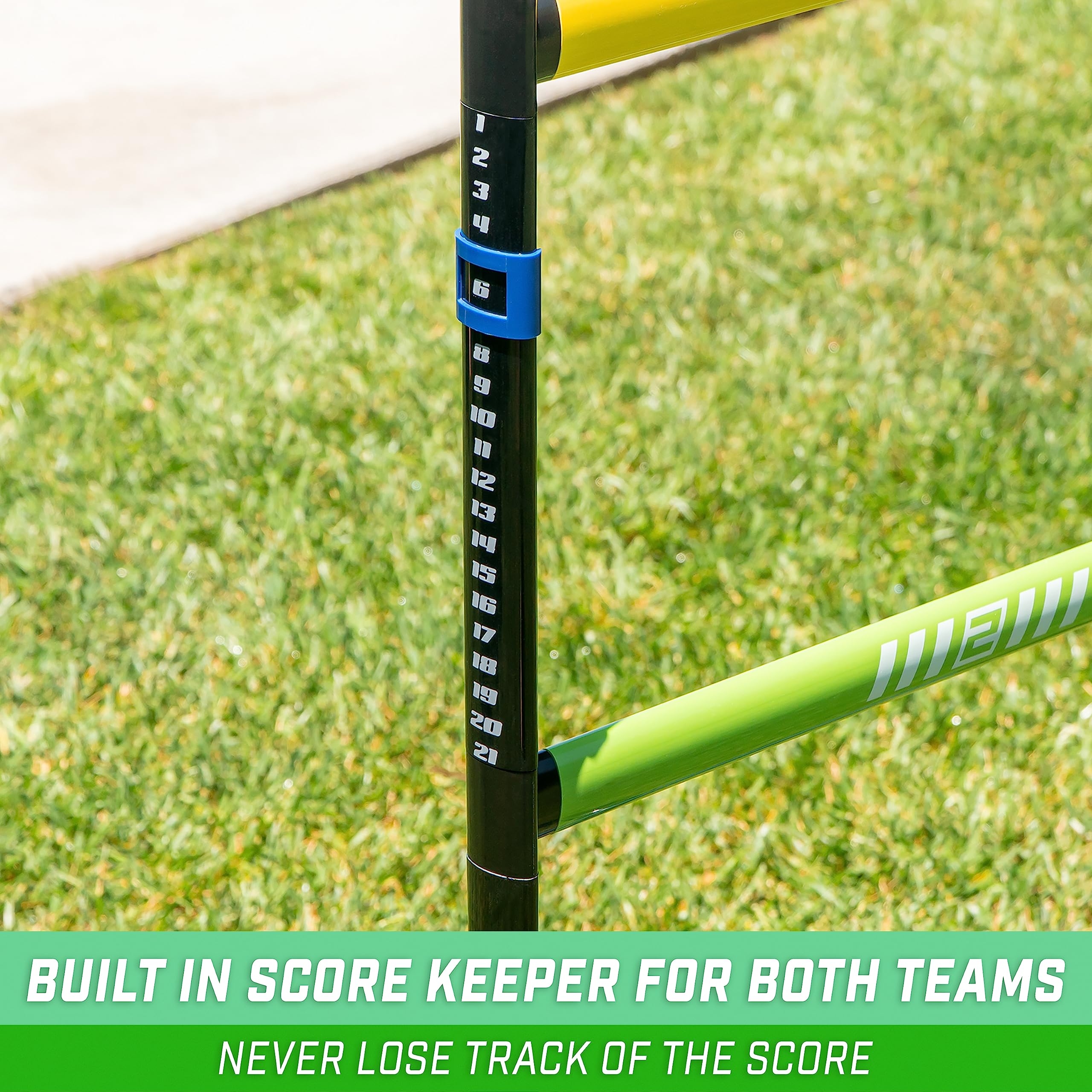 GoSports Ladder Toss Indoor & Outdoor Game Set with 6 Soft Rubber Bolo Balls and Travel Carrying Case - Choose Pro or Classic