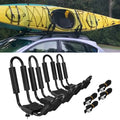 2 Pair Canoe Boat Kayak Car SUV Truck Top Roof Rack Mount Carrier J Cross Bar